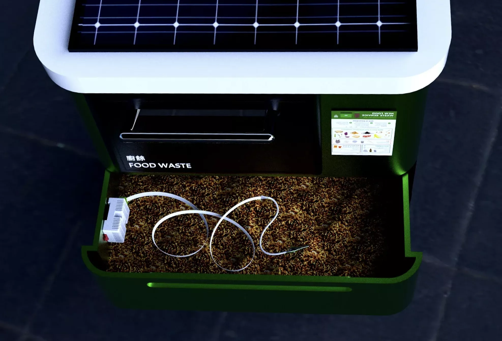 Black Soldier Fly Bin – the natural decarbonize solution to upcycle food waste into organic fertilizer to promote the circular food system